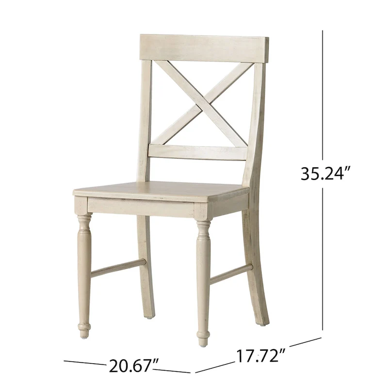 Rovie Acacia Wood Dining Chair (Set of 2)