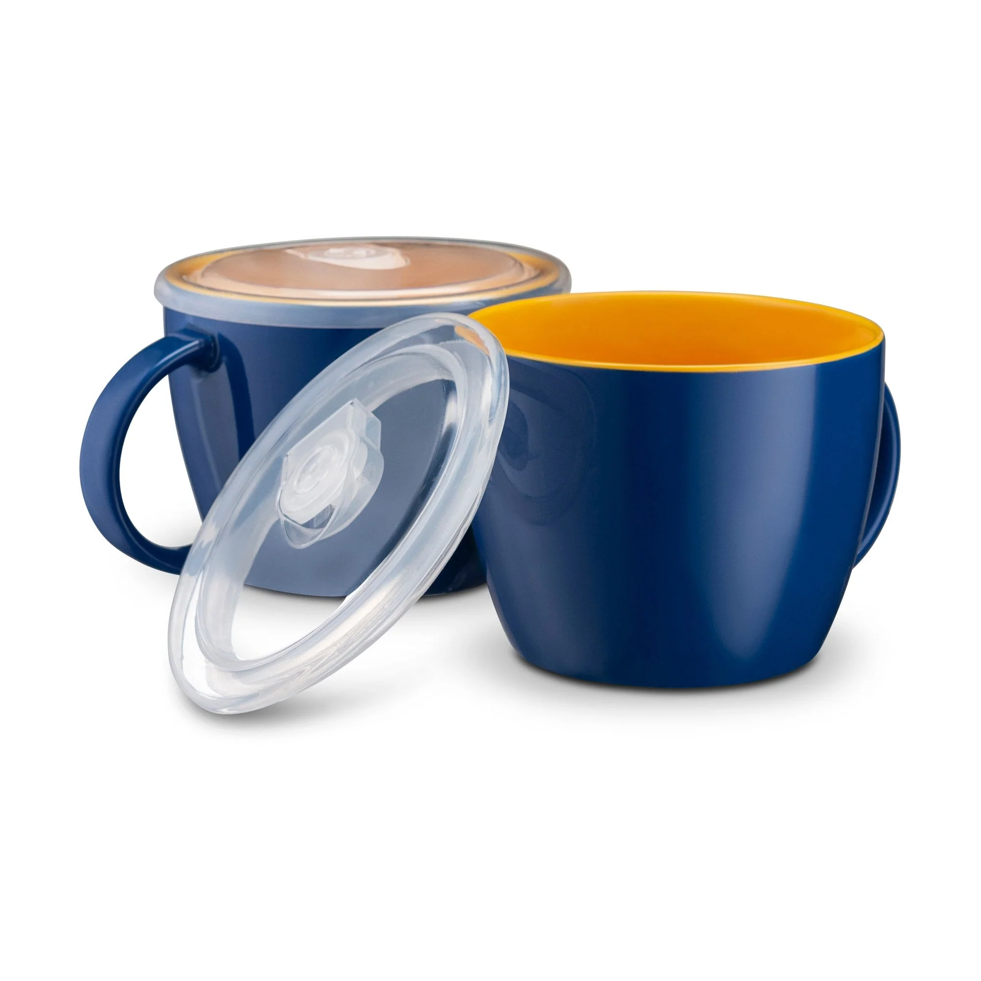 Soup Cups with Lids, 25 oz, Set of 2