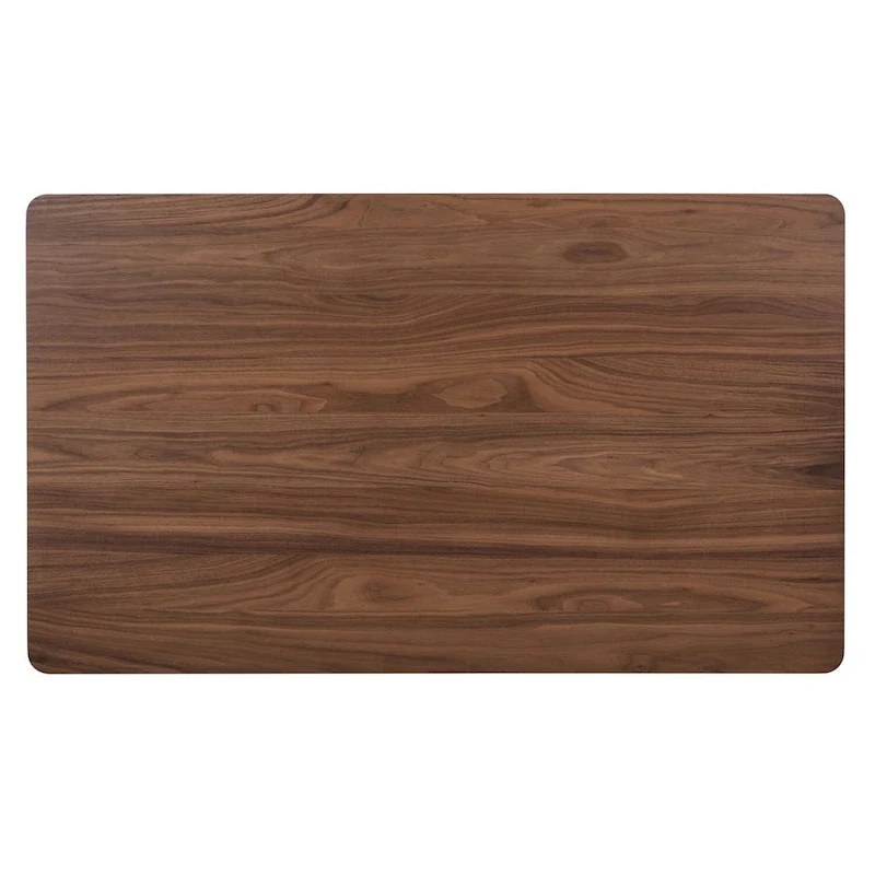 Satin Walnut Rectangular Leg Table