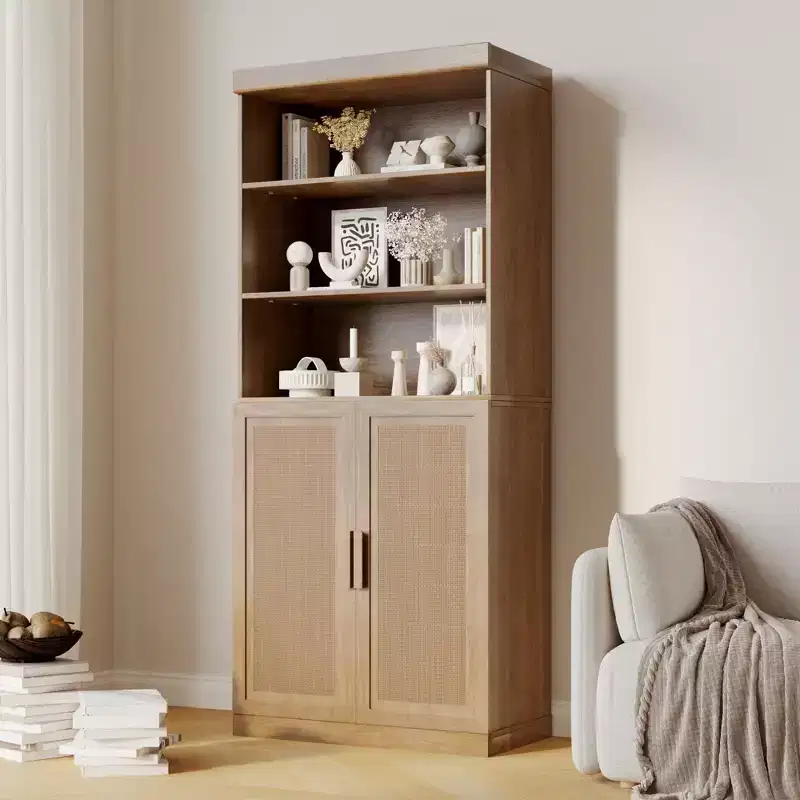 Home Tidying Artifact: Glass - Door Storage Cabinet, With A Stylish And Elegant Design, Large - Capacity Storage