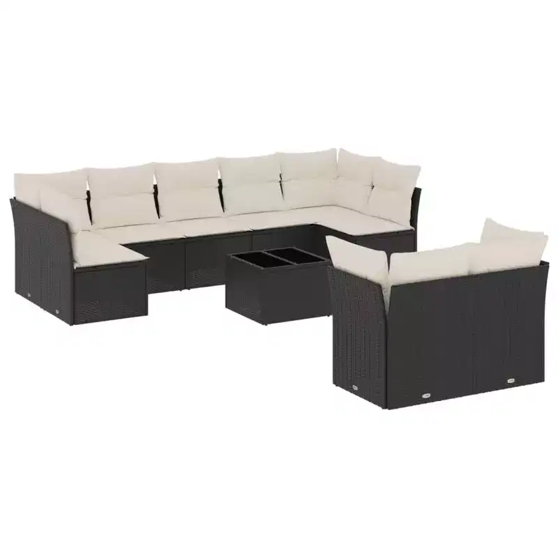 vidaXL Modular Garden Sofa Set with Cushions