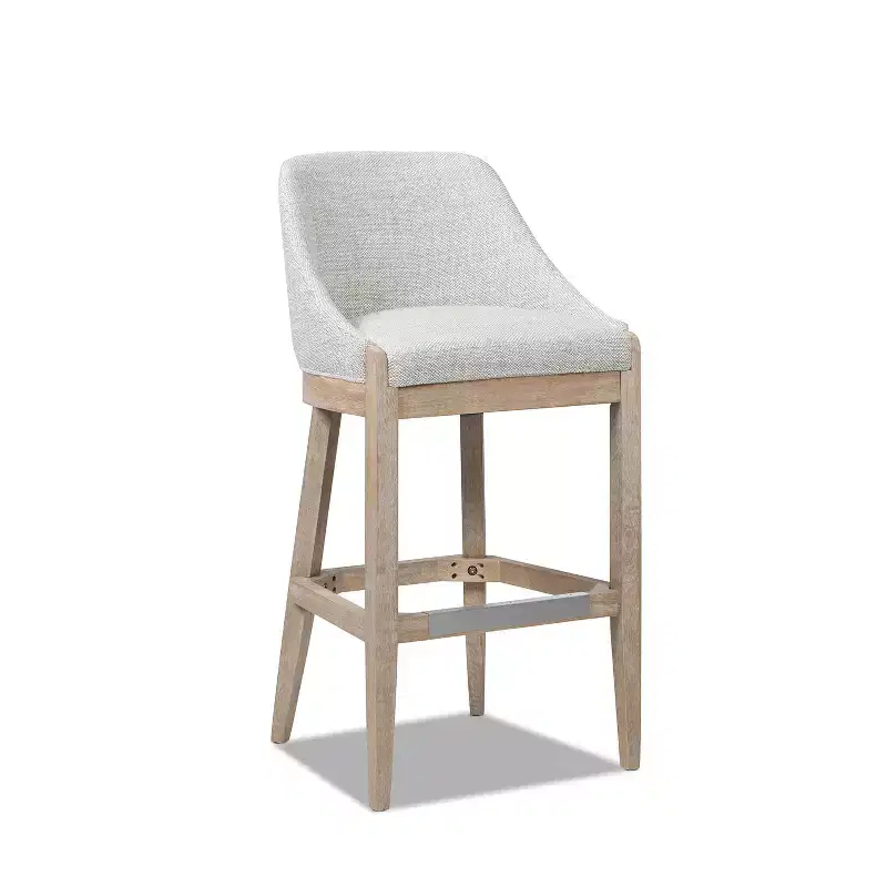 Jennifer Taylor Home Newport 30.5 Coastal Curved Back Upholstered Counter Stool