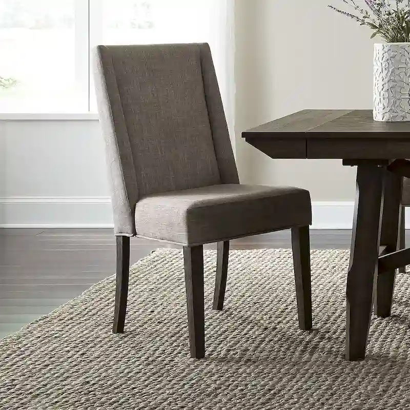 Double Bridge Dark Chestnut Optional 6 Piece Trestle Table Set