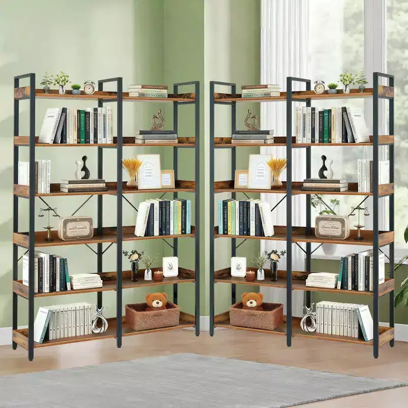 6-Tier Industrial Bookshelf, 67