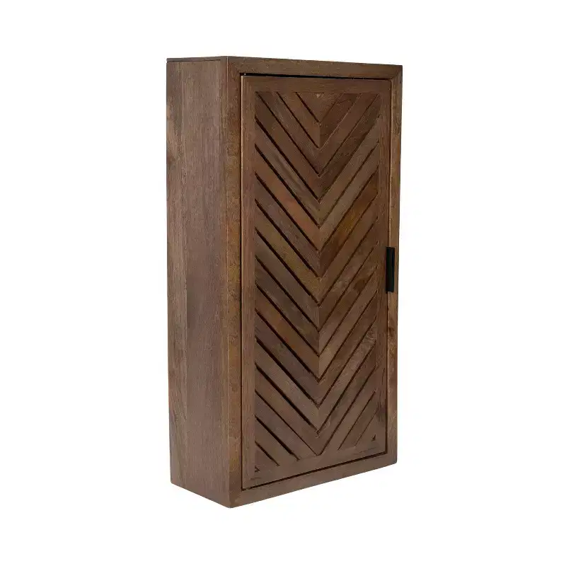 Kate and Laurel Mezzeta Tall 2-Door Bath Cabinet