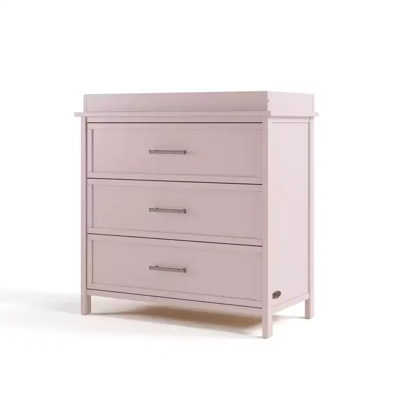 3 Drawer Dresser with Removable Changing Topper