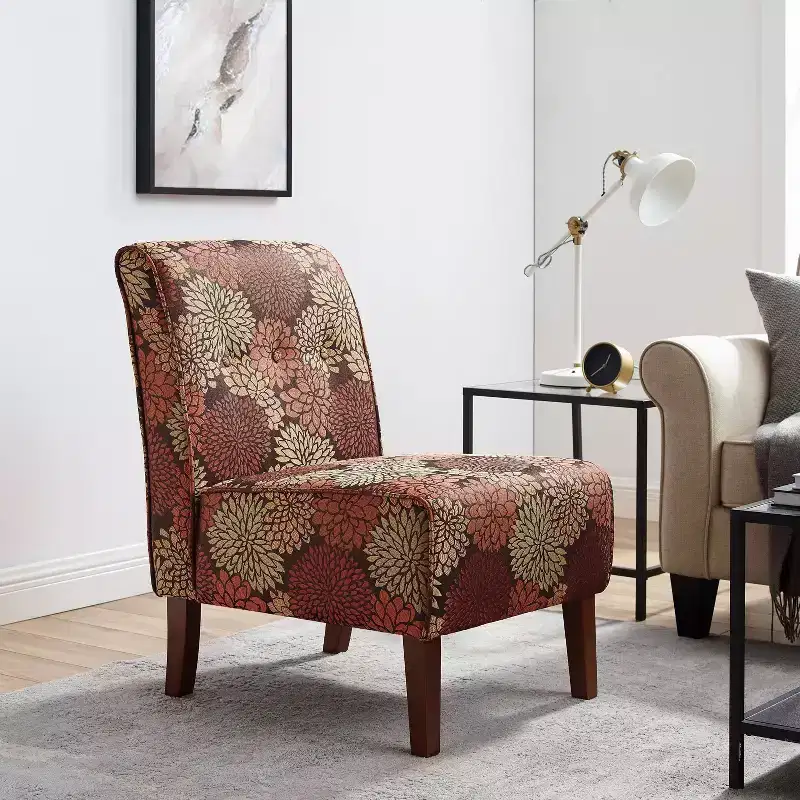 Upholstered Accent Chair with Tufted Back