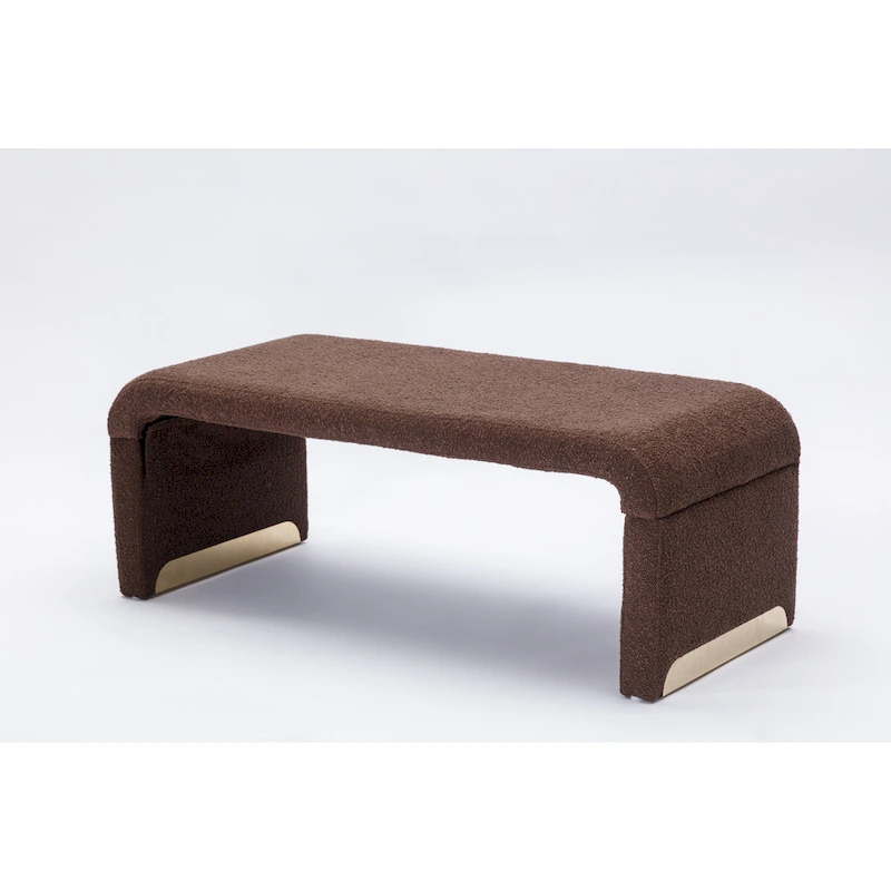 Bench With Gold Metal Legs