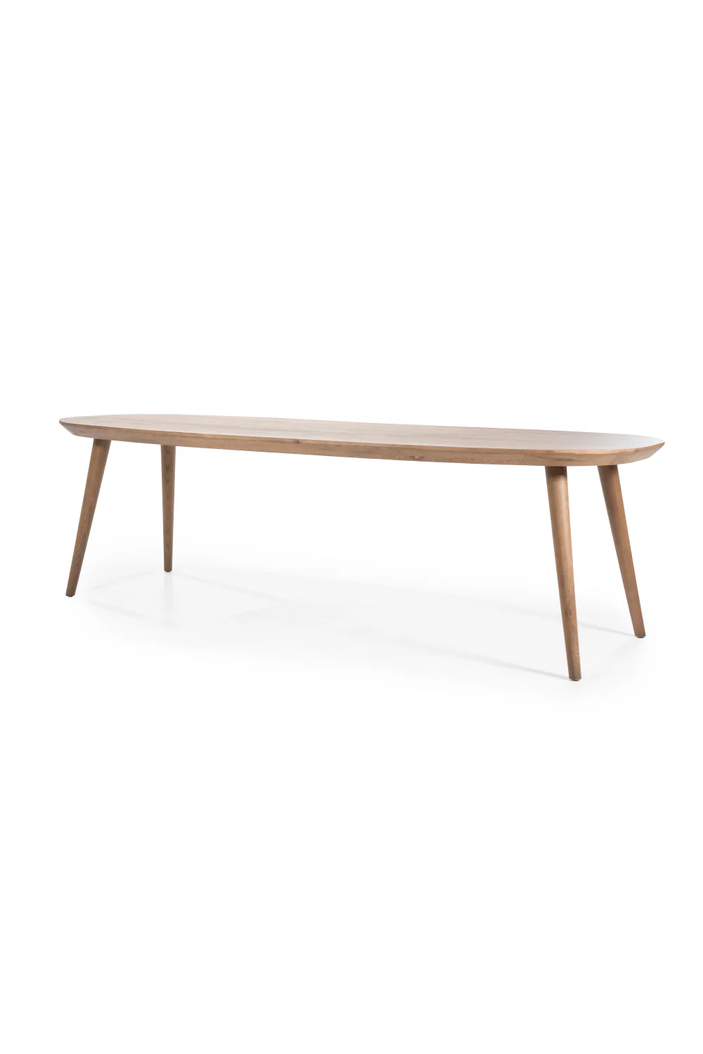 Lacquered Oak Oval Dining Table
