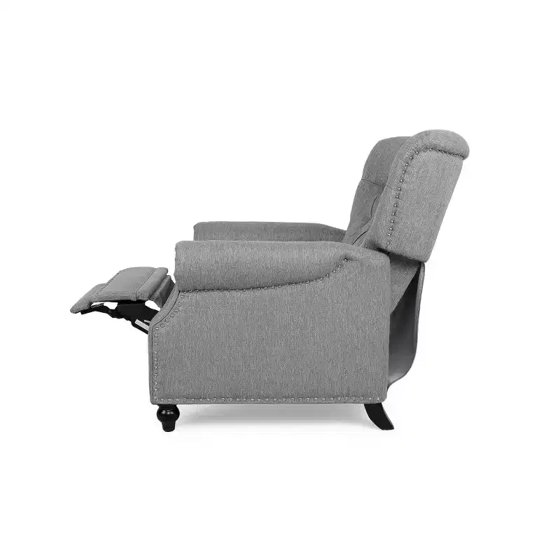 Christopher Knight Home Callade Tufted Power Recliner Gray/Dark Brown