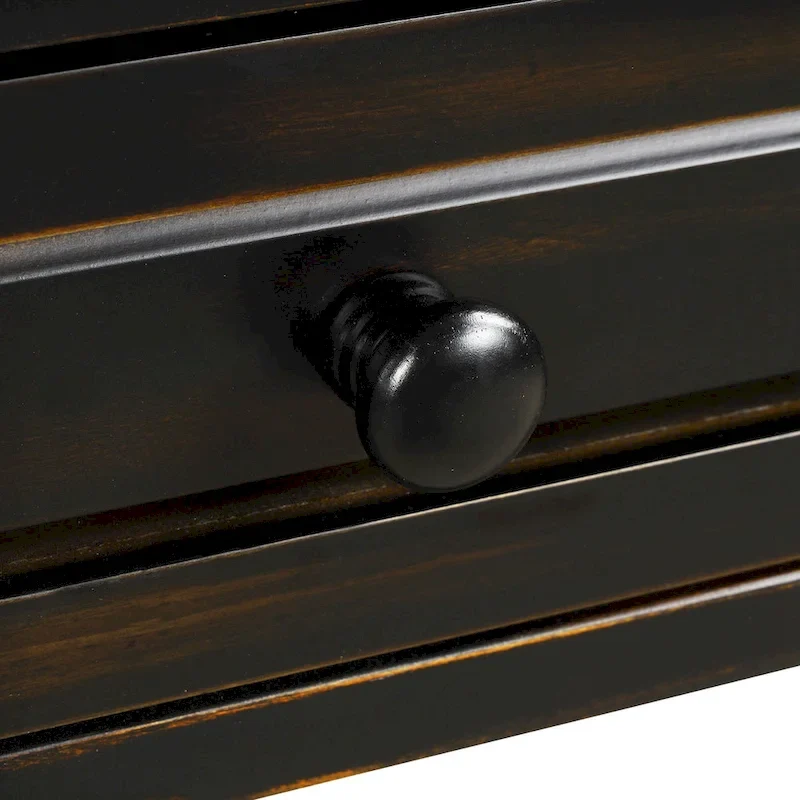 Nestfair 64 in. W Console Table with Drawers and Shelf