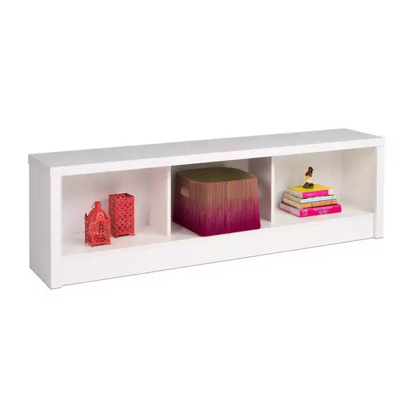 Calla Entryway Bench White - Chic Cosmopolitan Design, Laminated Surface, Metal Hardware