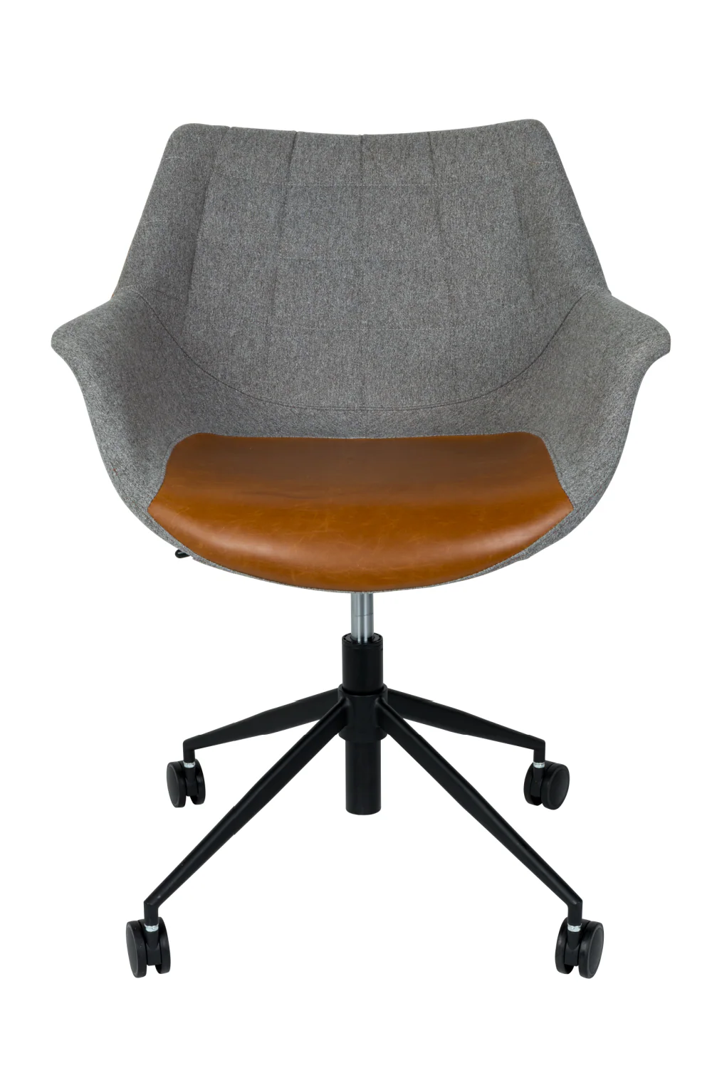 Vintage Brown Leather Office Chair