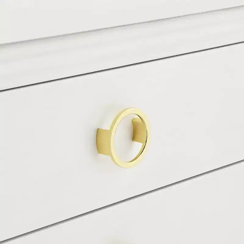 Crestview Collection Oslo 32W White 3-Drawer Accent Chest