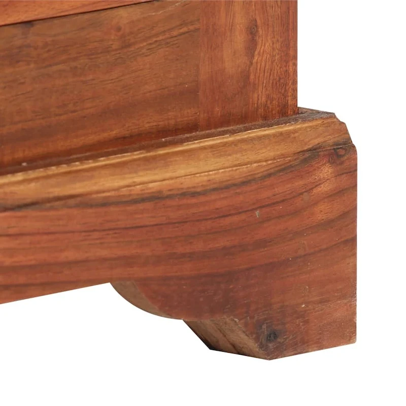 vidaXL Sideboard 24.4x11.8x29.5 Solid Acacia Wood