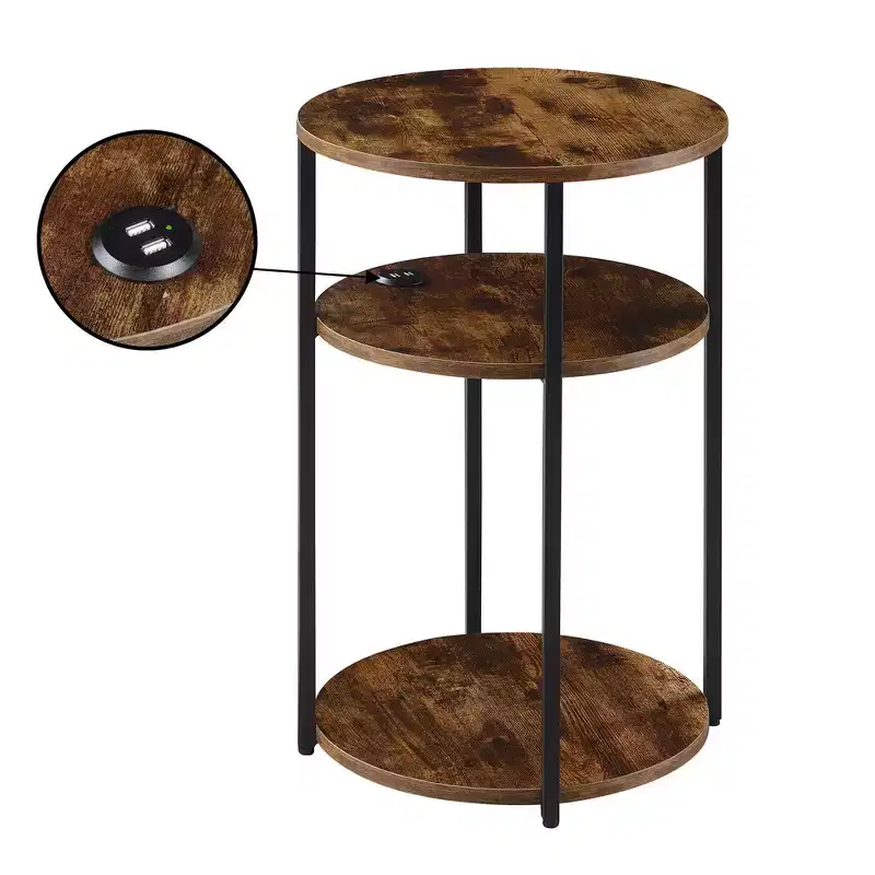 Breighton Home Samuel 3 Tier End Accent Table