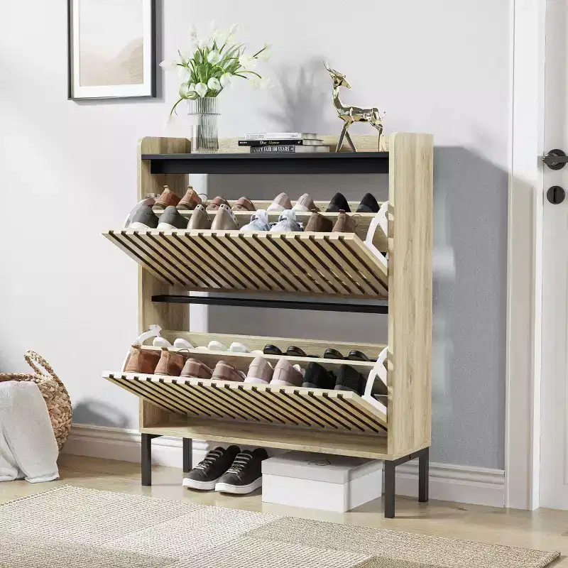 Minimalist Fluted Dresser with Drawers – Modern Storage Cabinet for Bedroom, Hallway & Living Room