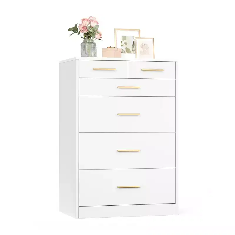 VASAGLE Custos Collection - Dresser for Bedroom, Chest of Drawers for Closet, Modern Style, TV Stand for Living Room, 6 Drawers