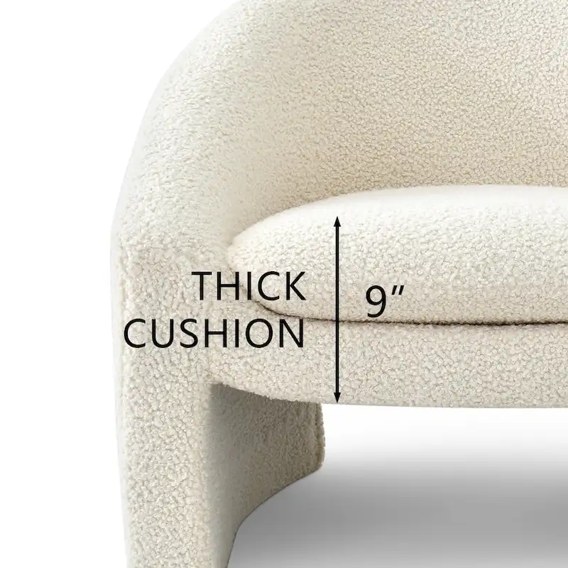 Upholstered Barrel Accent Chair