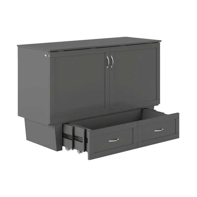 Chelsea Queen Murphy Bed Chest with Mattress
