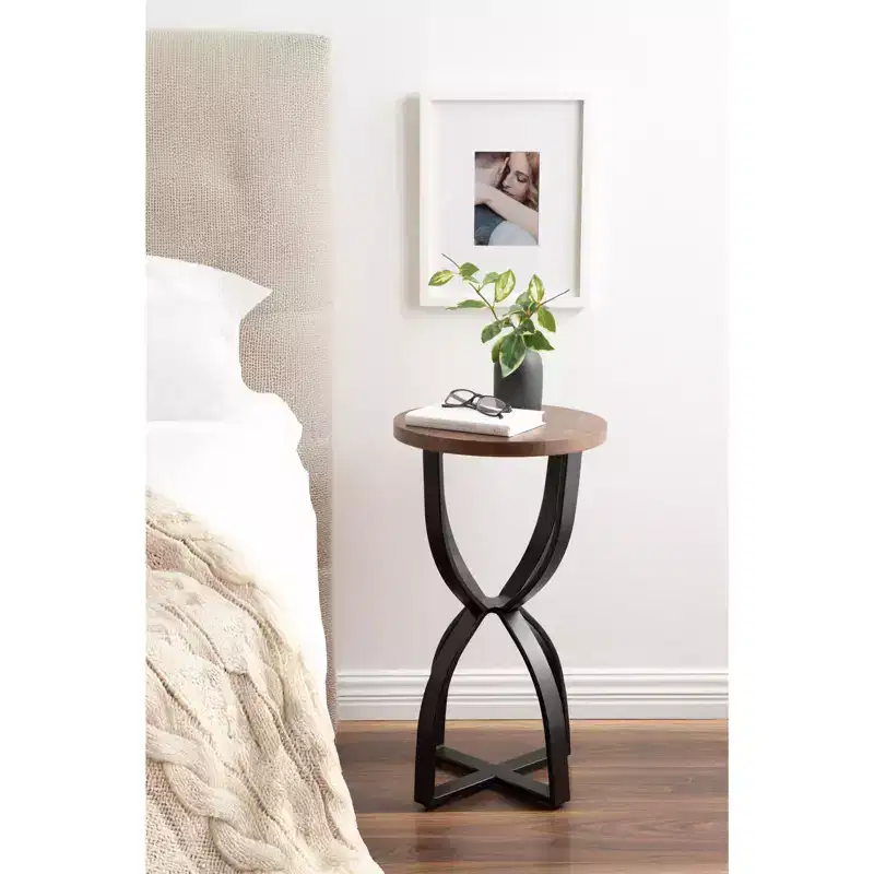 Mango Wood Round Side Table 20