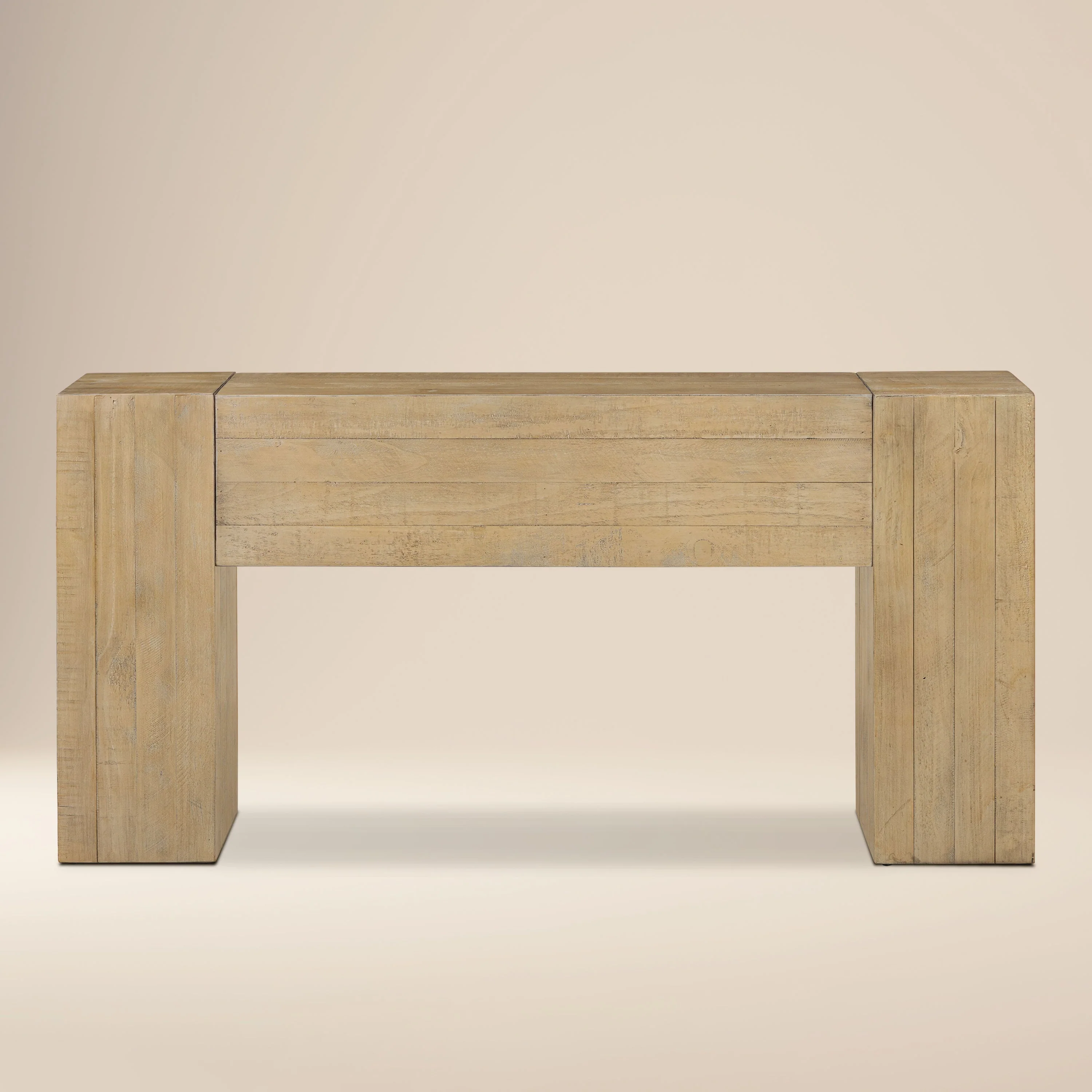 Modern Natural Console Table for Entryway or Living Room