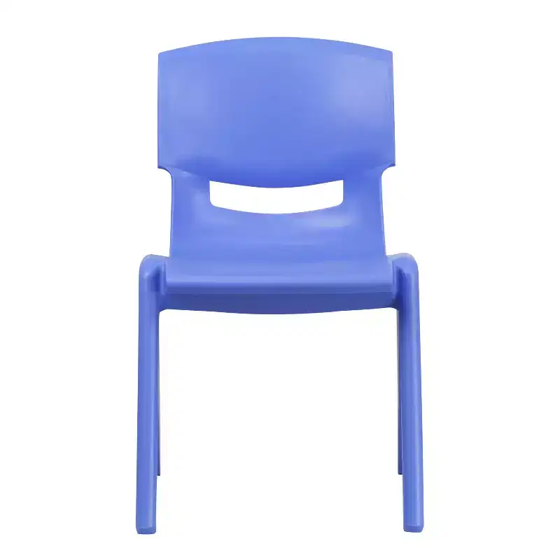 Emma and Oliver 5 Pack Plastic Stackable School Chair with 15.5'' Seat Height