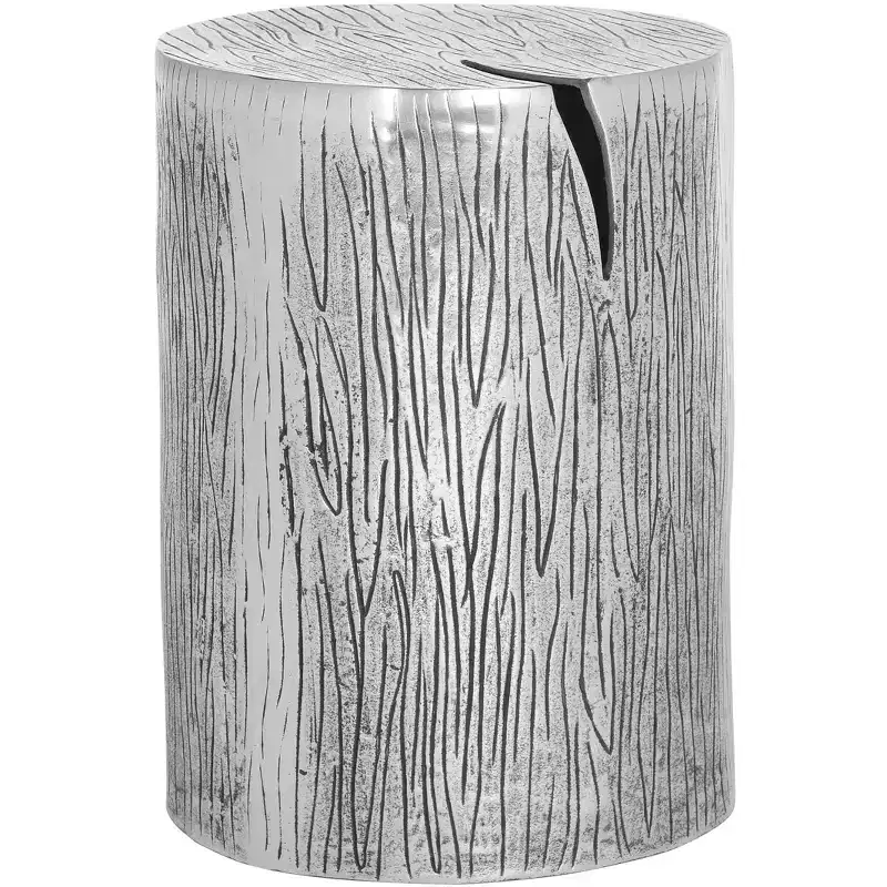 Metal Table Stool  - Silver