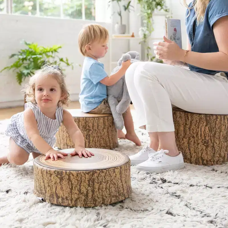 SoftZone Tree Stump Stool Set 3-Piece