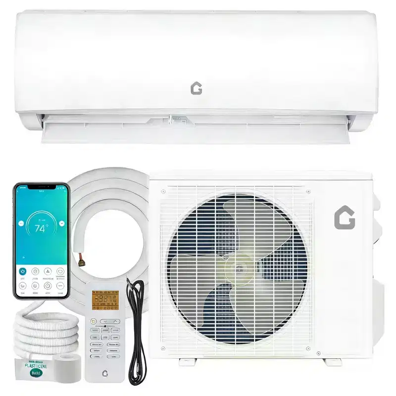 111500 BTU Mini Split AC/Heating System, 230V WIFI Enabled Energy Efficient Mini Split Unit,Wall-Mounted Split Air Conditioner,Cools Up to 750 Sq.Ft