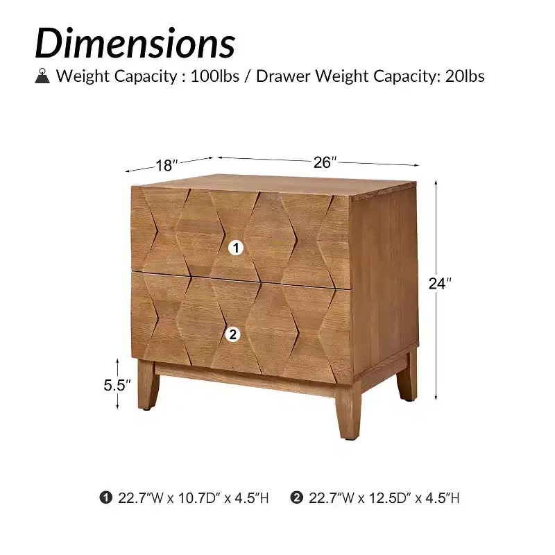Paddy 2 - Drawer end table| ART OF LIVING DESIGNS