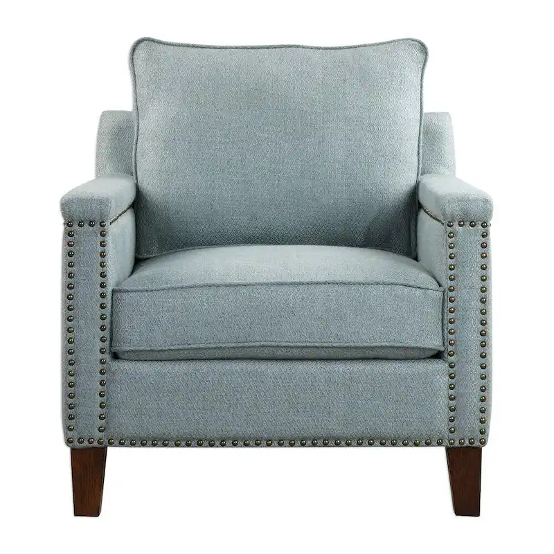 Uttermost Charlotta Dark Walnut Accent Chair
