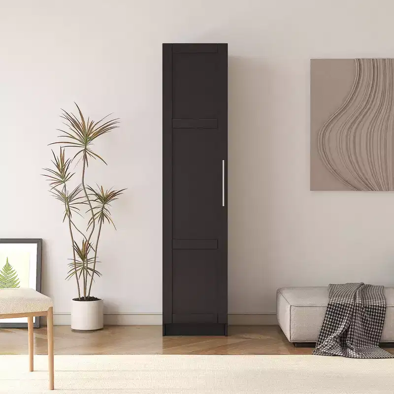 Tall 3-Tier Stackable Wall Mounted Storage Cabinet With Adjustable Shelves