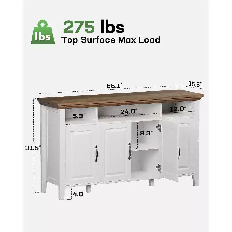Buffet Cabinet with Storage, 55
