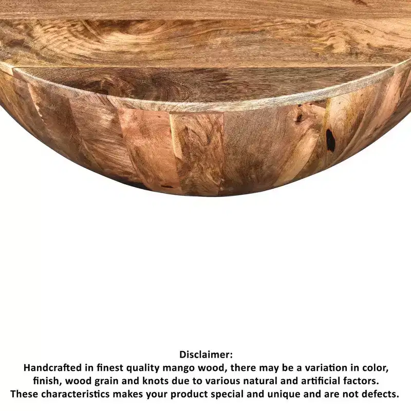 Royal Hampton Mango Wood Coffee Table In Round Shape