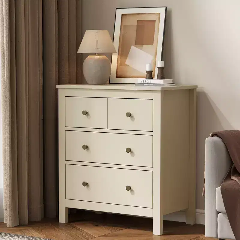 Modern Wood 3-Drawer Dresser for Bedroom