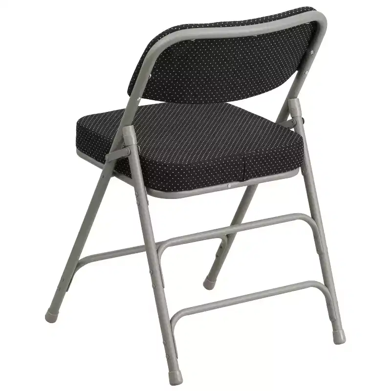 Flash Furniture 2 Pack HERCULES Series Premium Curved Triple Braced & Hinged Fabric Upholstered Metal Folding Chair