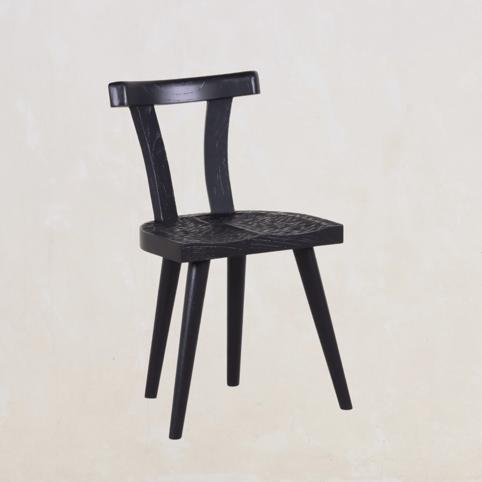 Chair - ERGONOMIC BACK DESIGN back for ergonomic comfort while maintaining primitive architectural forms Design - brutalist silhouette with...