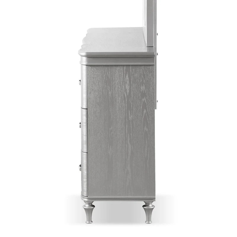 Furniture of America Seabliss Glam Solid Wood 9-Drawer Double Dresser
