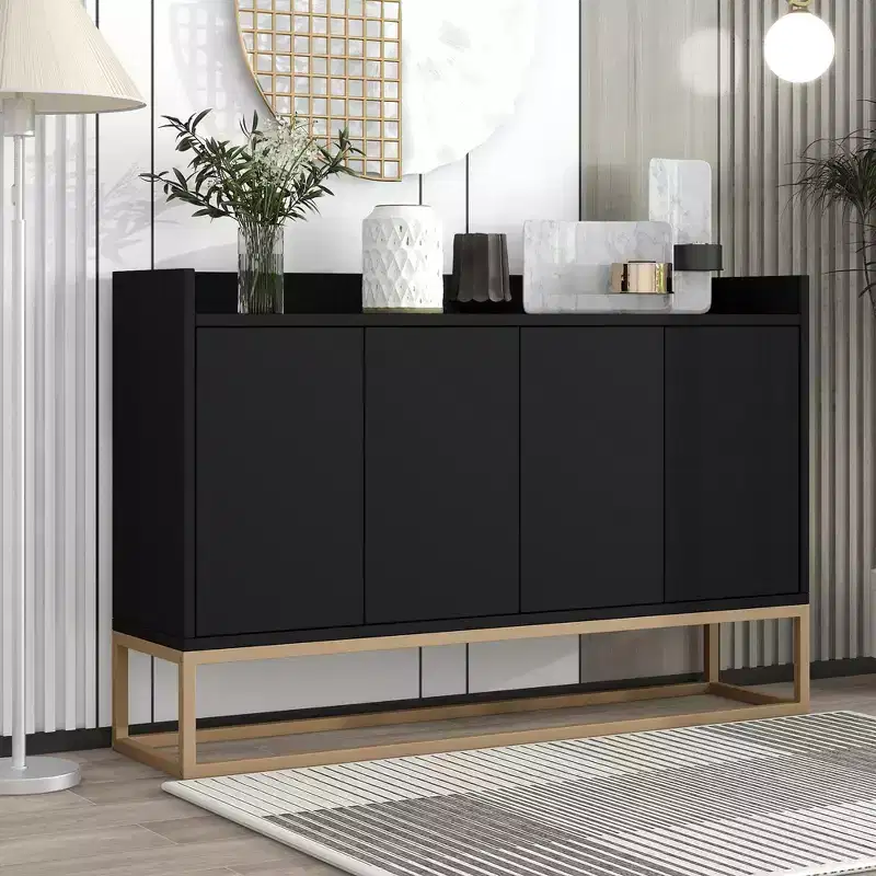 Whisen Modern Sideboard Elegant Buffet Cabinet with Large Storage Space for Dining Room, Entryway