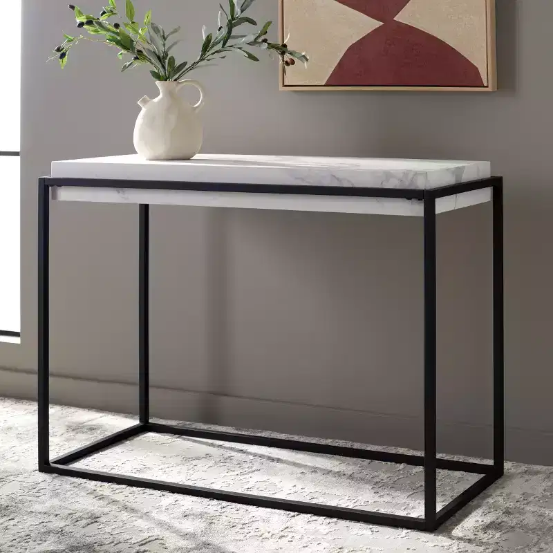Edgefield Console Table - CNS7004A - White - Safavieh
