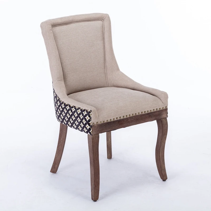 Traditional Tufted Ultra Upholstered Wingback Dining Chair Set of 4