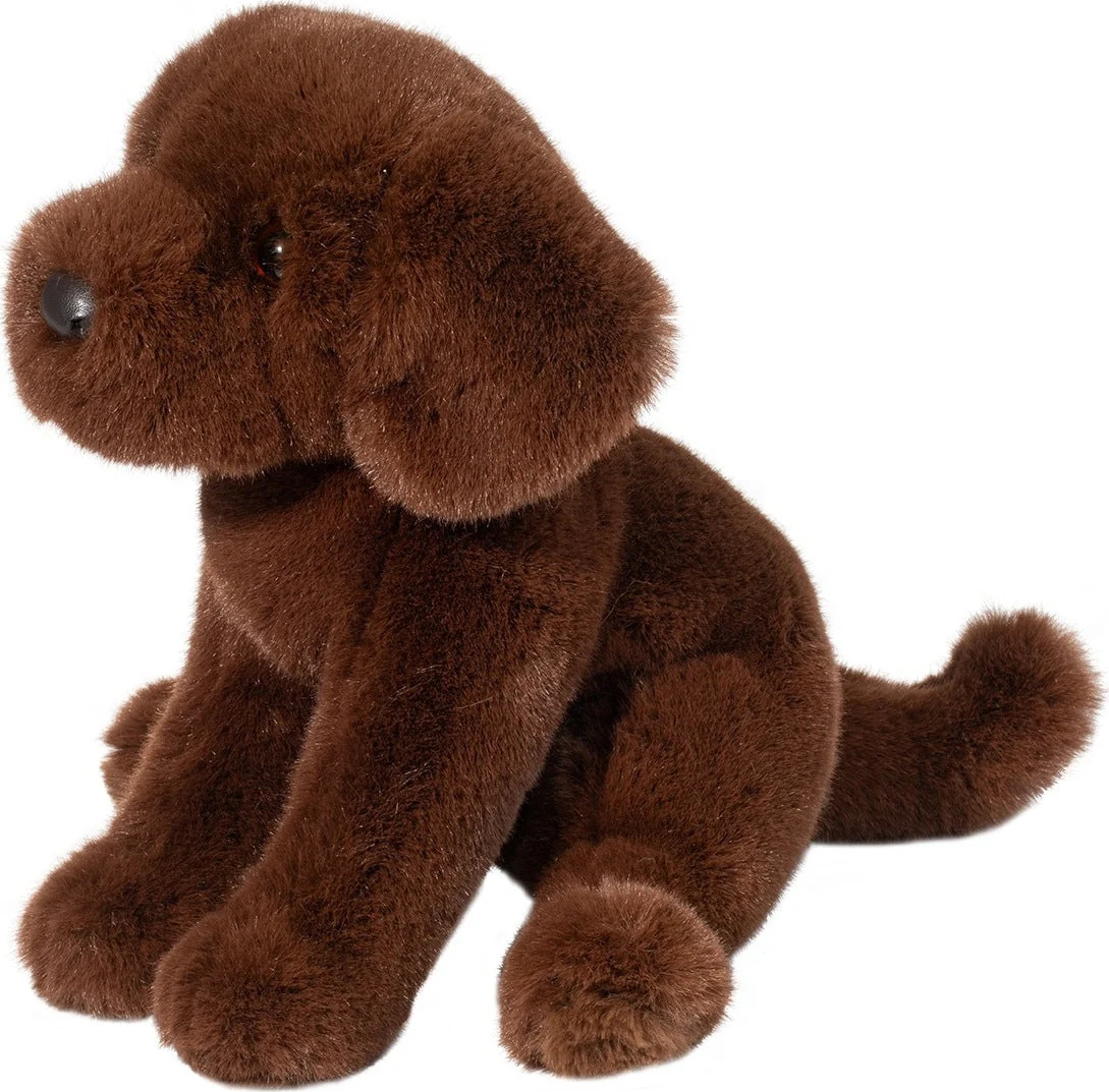 Chocolate Lab Stuffed Animal Plush Dog Toy Sitting Figure