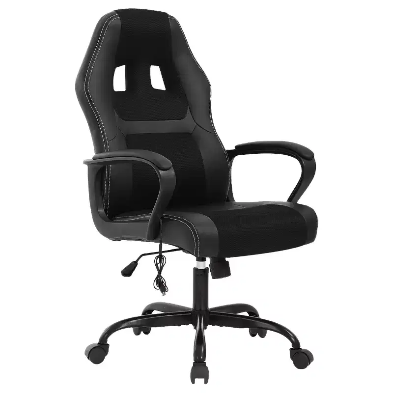 Gaming Chair Office Chair with Lumbar Support Adjustable Height PU Leather Executive Chair for Women Men Adults