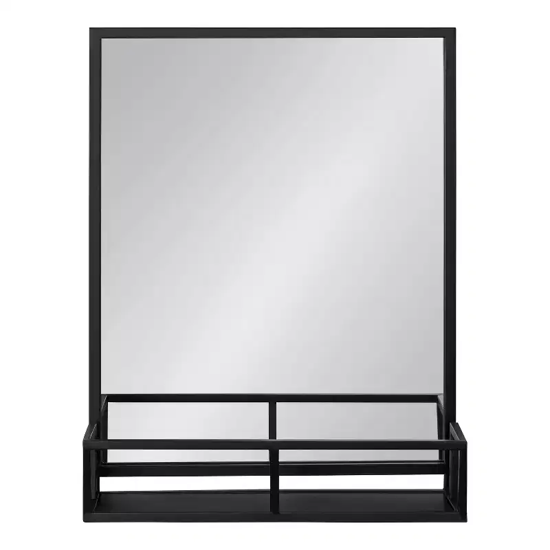 22 x 29 Jackson Mirror Black - Kate & Laurel All Things Decor