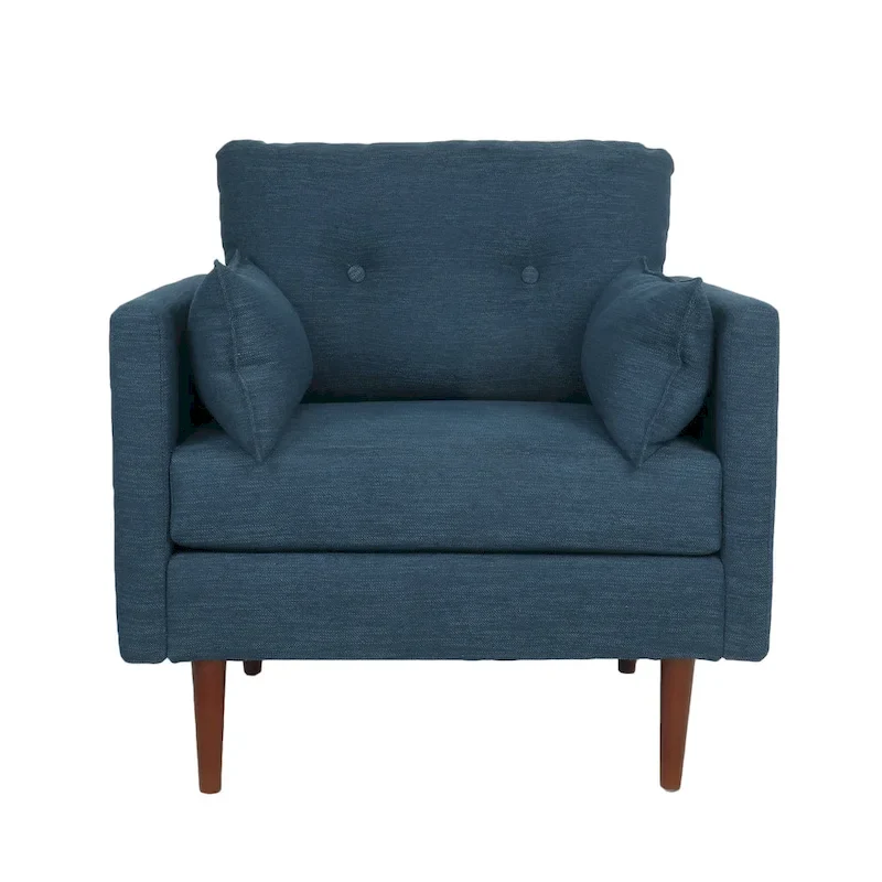 Symonds Tufted Club Chair with Accent Pillows by Christopher Knight Home