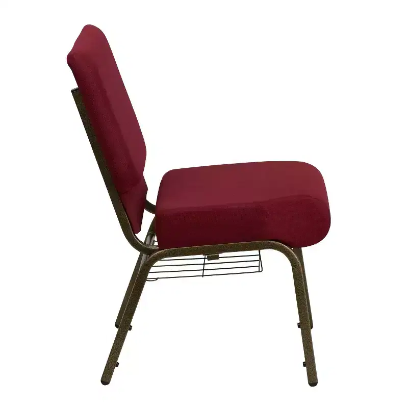 Flash Furniture HERCULES Series 21''W Church Chair with Book Rack
