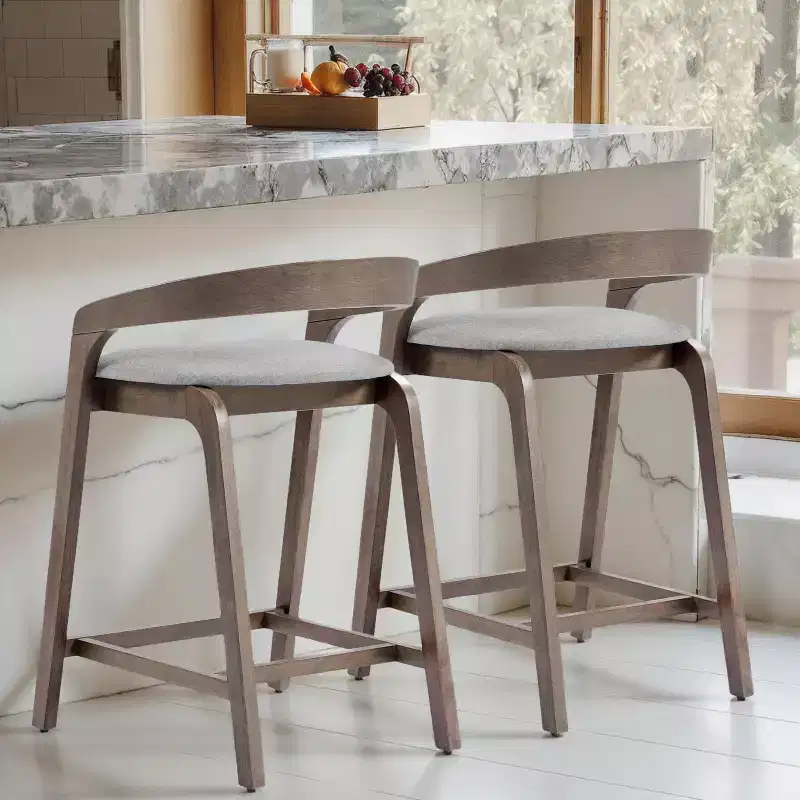 Christopher Knight Home Casper Contemporary 25.25 Rubberwood Counter Stools (Set of 2)