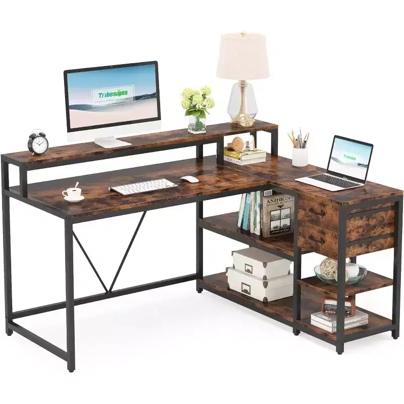 Lantine L Corner Computer Desk