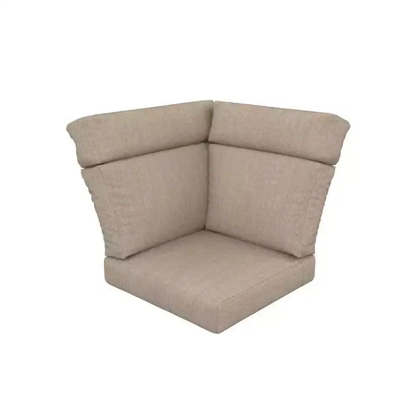 Covers&All Sunbrella Outdoor Cushions for Sectional Patio Conversation Set, 25 in x 25 in x 5 in, Cast Ash